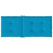 vidaXL Highback Chair Cushion in Blue (Set of 6)