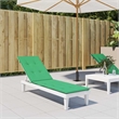 vidaXL Deck Chair Cushion in Green