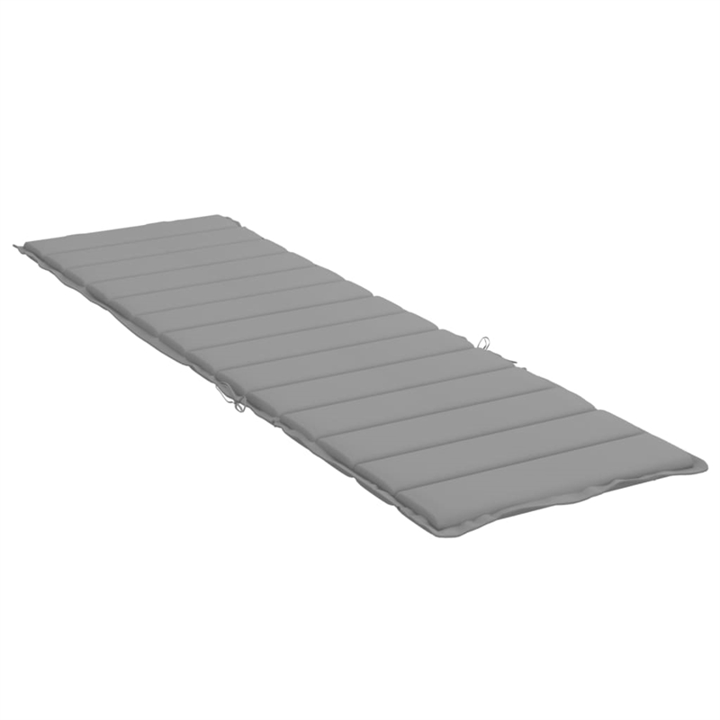 vidaXL Sun Lounger Cushion in Gray