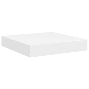 vidaXL MDF and Metal Wall Shelf in White Honeycomb