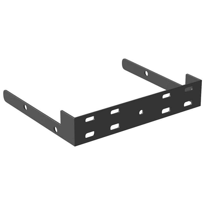 vidaXL MDF and Metal Wall Shelf in White Honeycomb (Set of 2)