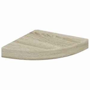 vidaXL MDF and Metal Corner Shelf in Oak Honeycomb