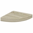 vidaXL MDF and Metal Corner Shelf in Oak Honeycomb