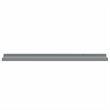 vidaXL Lacquered MDF Frame Ledge Shelf in Gray (Set of 2)