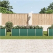vidaXL Large Galvanized Steel Garden Planter in Green