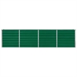 vidaXL Large Galvanized Steel Garden Planter in Green