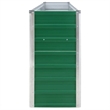 vidaXL Large Galvanized Steel Garden Planter in Green