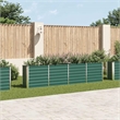 vidaXL Large Galvanized Steel Garden Planter in Green