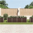 vidaXL Large Galvanized Steel Garden Planter in Brown