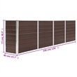vidaXL Large Galvanized Steel Garden Planter in Brown