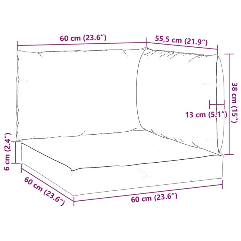vidaXL Pallet Cushion in Taupe