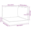 vidaXL Pallet Cushion in Taupe