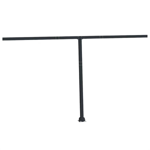 vidaXL Iron 177.2 x 96.5&quot Awning Post Set in Anthracite
