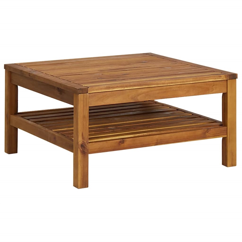 vidaXL Solid Acacia Wood Garden Lounge Set in Dark Gray