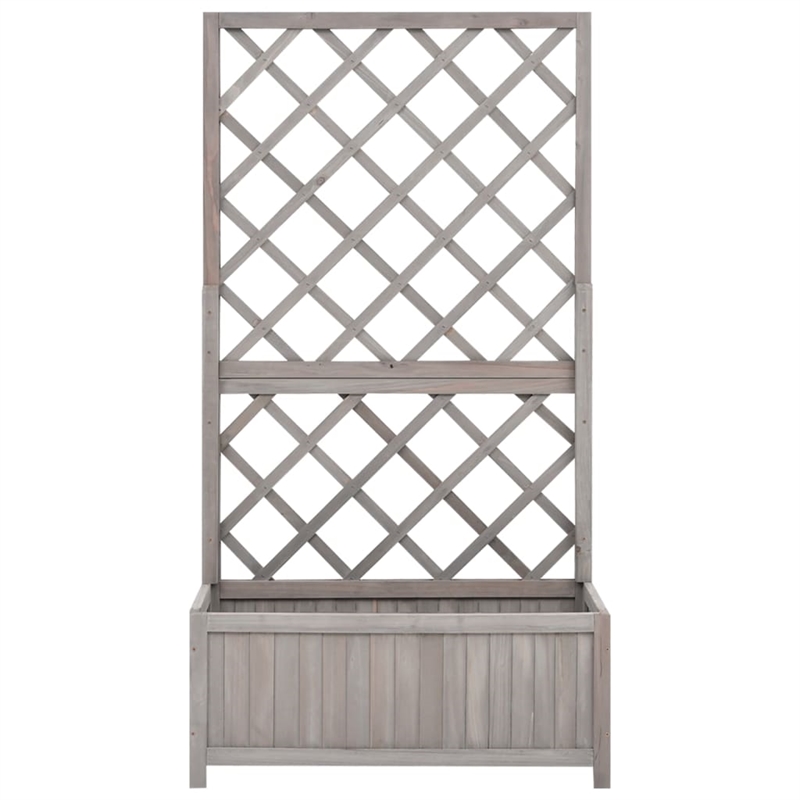 vidaXL Firwood Garden Planter in Gray