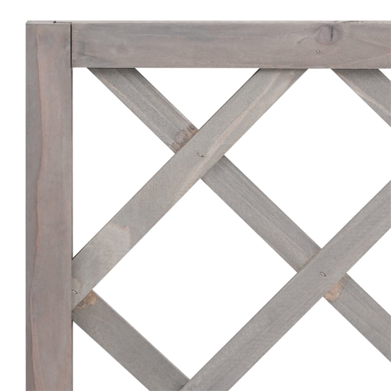 vidaXL Firwood Garden Planter in Gray