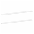 vidaXL MDF Wall Shelf in White (Set of 2)