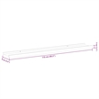vidaXL MDF Wall Shelf in White (Set of 2)