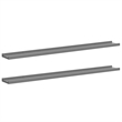 vidaXL MDF Wall Shelf in Gray (Set of 2)