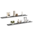 vidaXL MDF Wall Shelf in Gray (Set of 2)