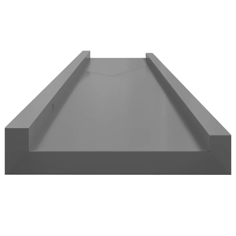 vidaXL MDF Wall Shelf in Gray (Set of 2)