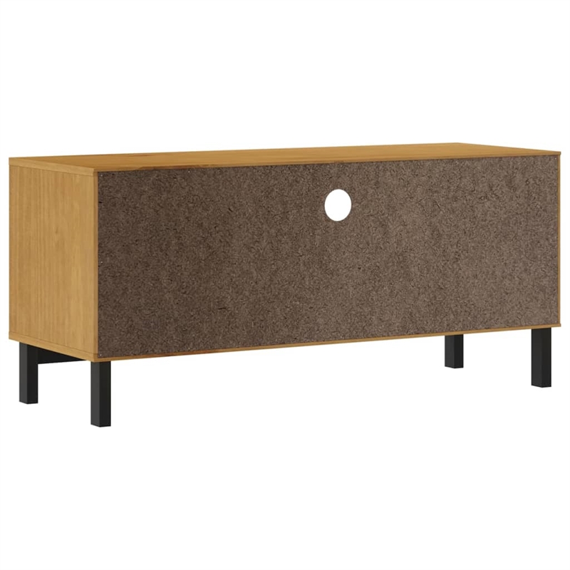 vidaXL Solid Pine Wood TV Cabinet in Oak
