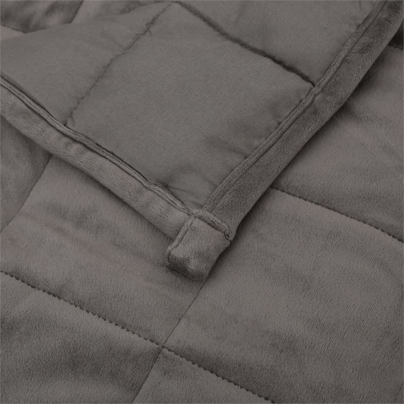 vidaXL Weighted Microfiber King Blanket in Gray