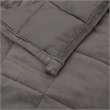 vidaXL Weighted Microfiber King Blanket in Gray