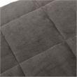 vidaXL Weighted Microfiber King Blanket in Gray