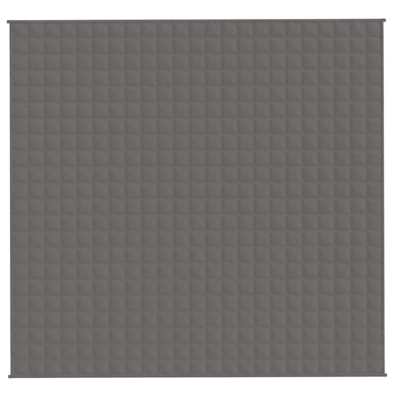 vidaXL Weighted Microfiber King Blanket in Gray