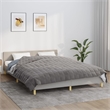 vidaXL Weighted Microfiber King Blanket in Gray