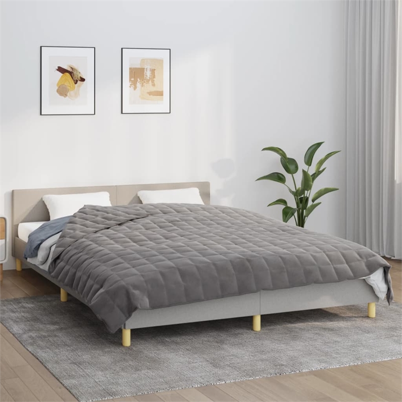 vidaXL Weighted Blanket in Gray