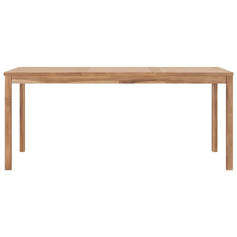 vidaXL Solid Teak Wood Dining Table in Warm Brown