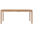 vidaXL Solid Teak Wood Dining Table in Warm Brown
