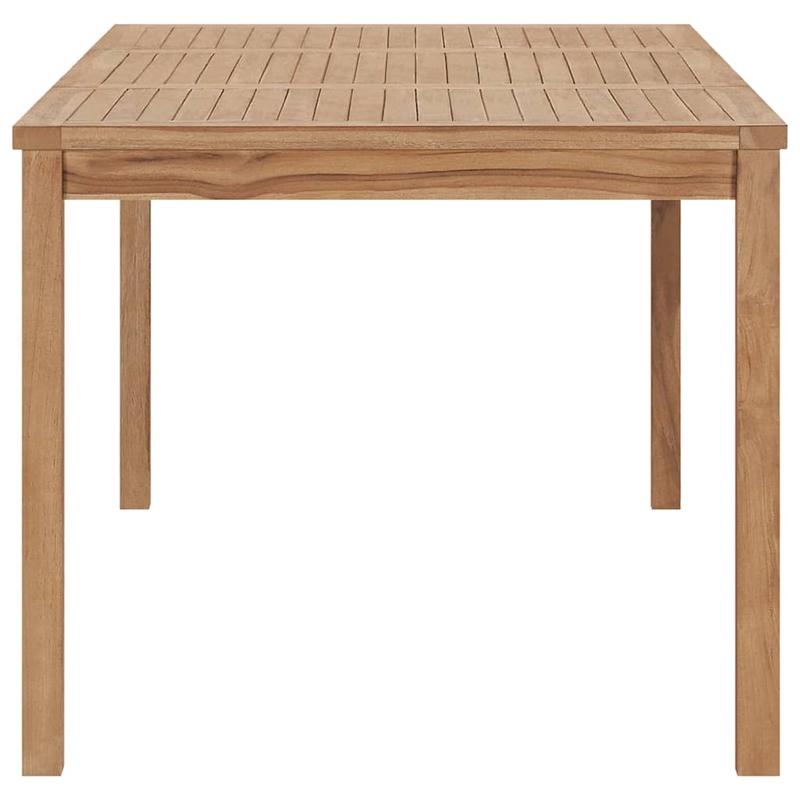 vidaXL Solid Teak Wood Dining Table in Warm Brown