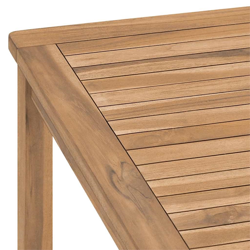 vidaXL Solid Teak Wood Dining Table in Warm Brown
