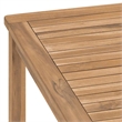 vidaXL Solid Teak Wood Dining Table in Warm Brown