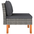 vidaXL Middle Sofa in Grey and Anthracite