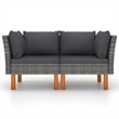 vidaXL Corner Sofa in Grey and Anthracite