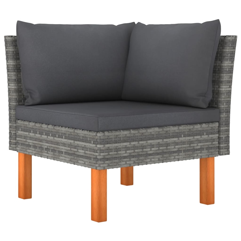 vidaXL Corner Sofa in Grey and Anthracite