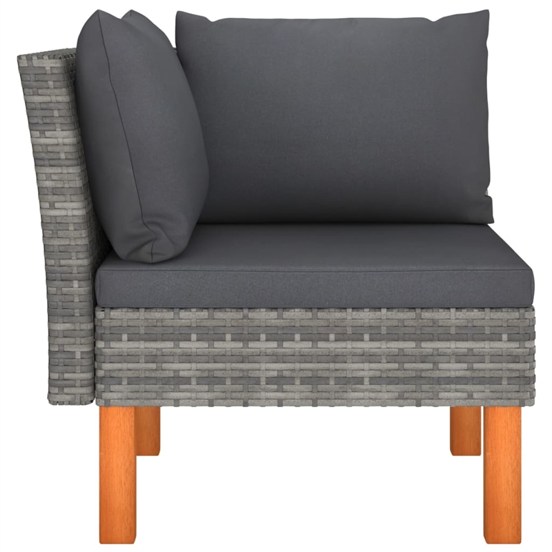 vidaXL Corner Sofa in Grey and Anthracite