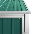 vidaXL Galvanized Steel Tool Shed in Green