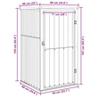 vidaXL Galvanized Steel Tool Shed in Green