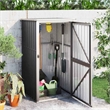 vidaXL Galvanized Steel Tool Shed in Anthracite