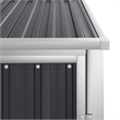 vidaXL Galvanized Steel Tool Shed in Anthracite