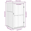 vidaXL Galvanized Steel Tool Shed in Anthracite