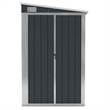 vidaXL Large Galvanized Steel Tool Shed in Anthracite