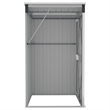 vidaXL Large Galvanized Steel Tool Shed in Anthracite