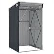 vidaXL Large Galvanized Steel Tool Shed in Anthracite