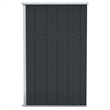vidaXL Large Galvanized Steel Tool Shed in Anthracite